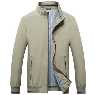 Stand Collar Men's Jacket - Image 5
