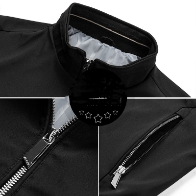 Stand Collar Men's Jacket - Image 3