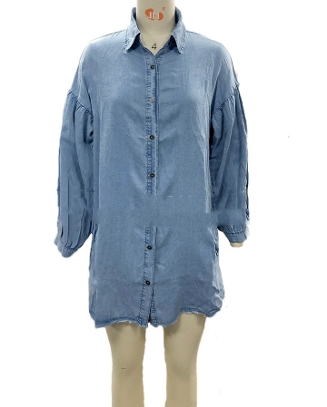 Vintage Loose Denim Dress - Image 2